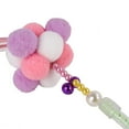 thumbnail image 6 of SPRING PARK Cat Toys Interactive Teaser Wand Stick Toy with Tassels Pompom Plush Ball Bell Catcher for Cats Kitten, 6 of 7