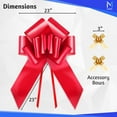 thumbnail image 2 of 23 Inch Giant Red Car Gift Bow, Polypropylene Indoor / Outdoor Décor Bow by Mata1, 2 of 7