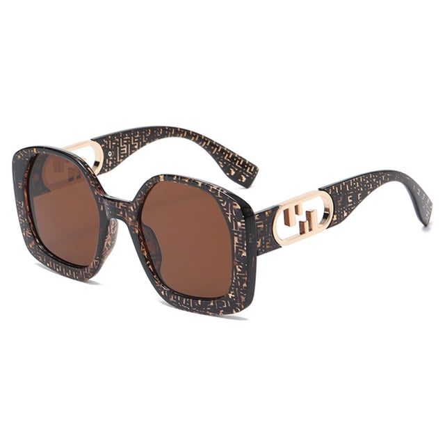 Gafas de sol huecas de la tendencia de la moda de la calle de las gafas de sol del marco cuadrado, hechas de PC y metal