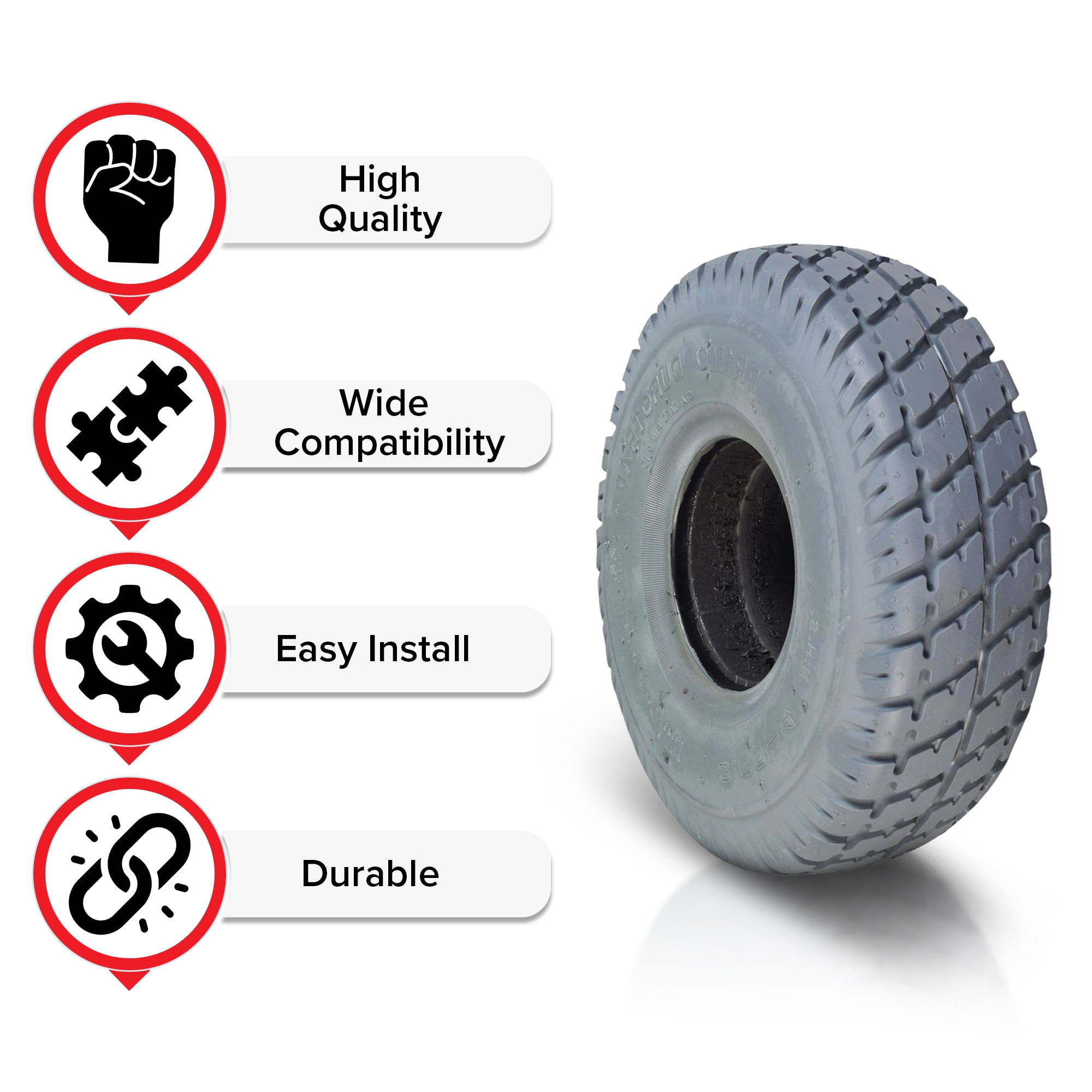 Aeon Pu Foam Tyre 10 inch, For Industrial, Size: 3.00-4 at Rs 600