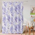 thumbnail image 6 of Shower Curtain Purple Hydrangea Shower Curtains for Bathroom Decor, Waterproof Polyester Shower Curtain Set with Hooks, Standard Size 72" x 72" Spring Flower, 6 of 9