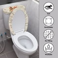 thumbnail image 4 of HELLHERO Rose Music Elastic Bottom Polyester Fabric Lid Cover Set for Toilet, Easy to Install Non-Slip Bathroom Toilet Lid Cover for Bathroom Home Comfort, 4 of 8