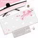 thumbnail image 3 of Alfombrilla de ratón rosa con flores de cerezo para ordenador de casa, alfombrilla grande para ratón de Pc, alfombra artística para teclado Sakura, alfombrilla de escritorio, accesorios de oficina, 3 of 5