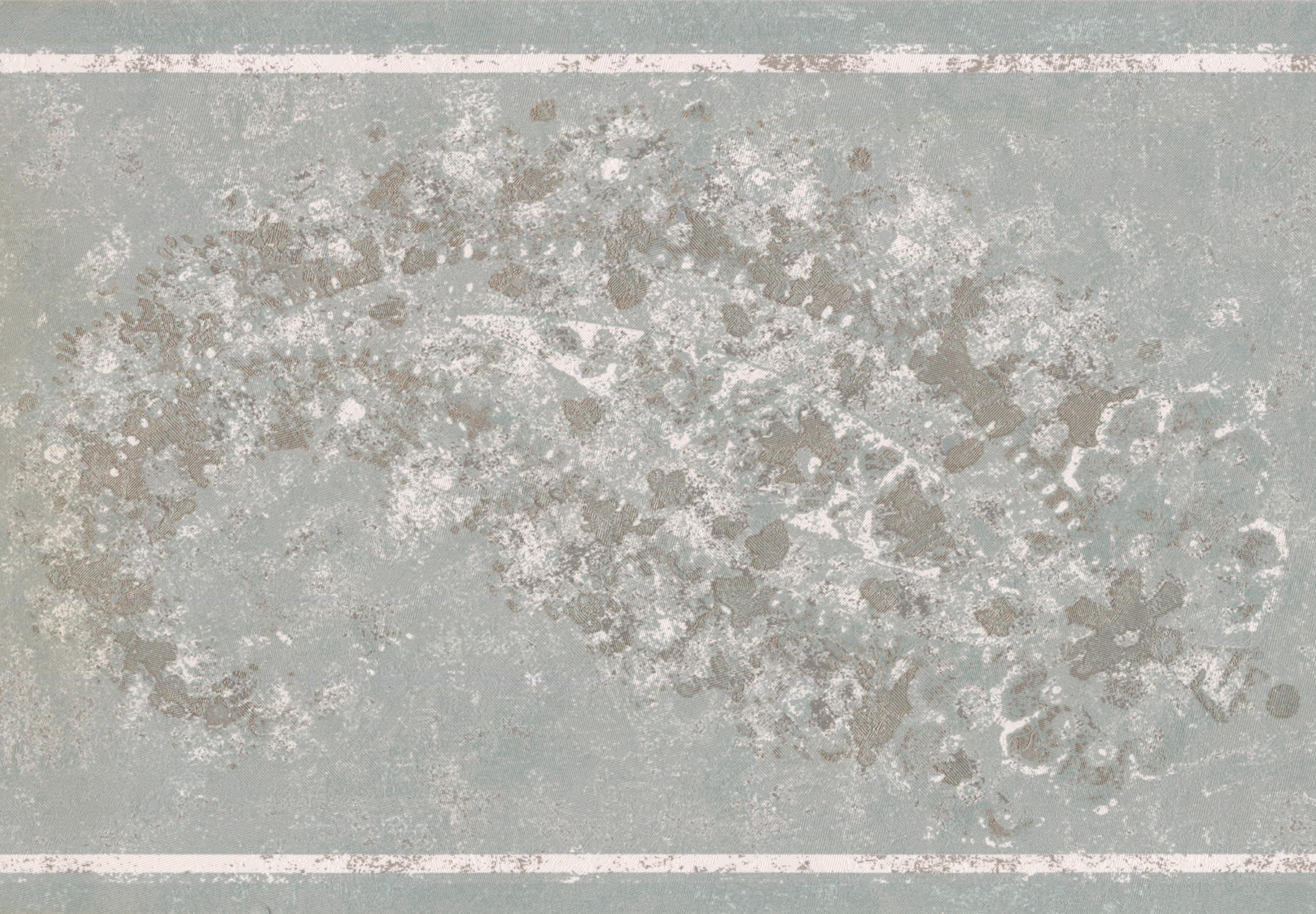 Wallpaper Border Silver Black White Abstract Paisley Wall Border