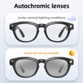 thumbnail image 6 of AI smart glasses, equipped with a 1080P camera, Bluetooth sunglasses, men's model, supports video recording, real-time translation, music playback, and call functions, 6 of 6