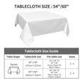 thumbnail image 3 of Horror Beauty Tablecloth Halloween Rectangle Versatile Stylish Table Cover for Party Picnic Dinner Decor 54x54in, 3 of 8