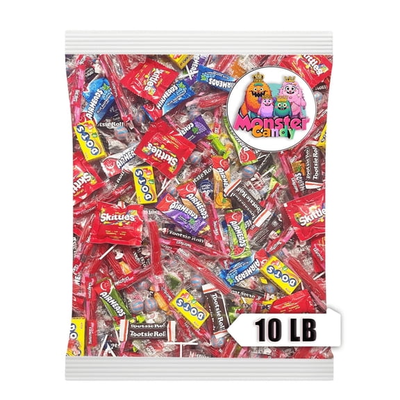 Party Favor Candy Mix - 10 lb Pinata Stuffers Candy Bulk - Goodie Bag Stuffers - Candy Variety Pack - Bulk Candy Bags - Bulk Candy Individually Wrapped Candies