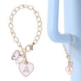 thumbnail image 4 of A-Z Letter Keychain For Women 26 Initials Alphabet Cute Butterfly Pendent Tassel Key Chain Wallet Handbag Jewelry Accessories, 4 of 6