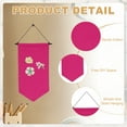 thumbnail image 3 of Banners de lienzo en blanco de Uxcell, banner de exhibición de pines para decoración del hogar, rojo rosa, 3 of 7