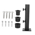 thumbnail image 4 of CarpNettore Patio Umbrella Base Iron Heavy Duty Parasol Holder Umbrella Tube Mount Flag Pole, 4 of 9