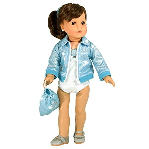 3 PC. Gymnastics Leotard, Jacket, and Bag, Doll Gymnastics Outfit by Sophias,  Doll Clothes for 18 Inch Dolls Like American Girl