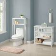 thumbnail image 3 of Alaterre Furniture 32x32 Adjustable Shelf Organizer and 27x48 Over The Toilet Storage Rack (White), 3 of 9