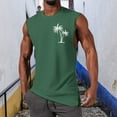 thumbnail image 2 of HCNTES Tank Tops for Men Tank Shapewear Belly Workout Running Vest(Green,L), 2 of 4