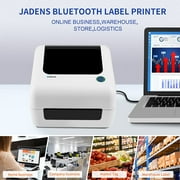 JADENS Shipping Label Printer, Bluetooth 4x6 Thermal Label Printer for Small Business, Support iPhone, Android and Windows