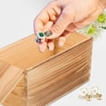thumbnail image 3 of Wood Box Wood Packing Box Wood Storage Case Vintage Wood Storage Box Jewelry Supplies, 3 of 3