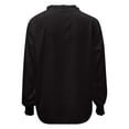thumbnail image 4 of IROINNID Polyester Long Sleeve T Shirt for Women Casual Lace Up Pocket Shirt Round Neck Top/Shirt,Black, 4 of 4