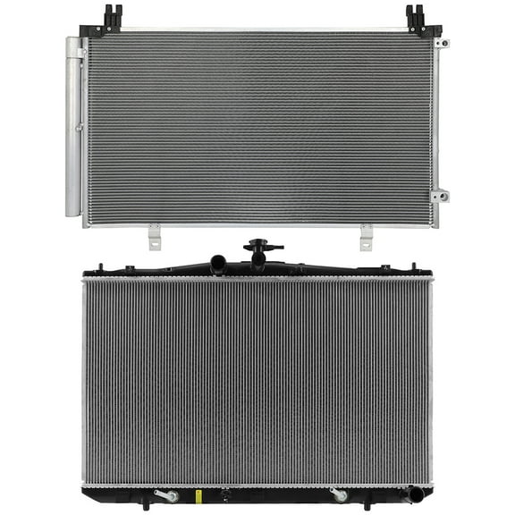 cciyu Aluminum Radiator Replacement 2017-2020 for Toyota for Sienna13116 Plastic Radiator Auto Parts Complete radiator Radiator Engine Coolant Radiator Assembly Radiator