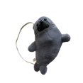 thumbnail image 2 of Bolso de peluche con diseño de foca, ligero y con dibujos animados, ideal para viajes, citas y fiestas. Gris, 2 of 8