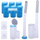 thumbnail image 1 of Escobilla de Baño Desechable, 48 Recambios con Ganchos Montados en la Pared para Limpieza del Baño, Varita Limpiadora de Inodoro con Extendido, 1 of 4