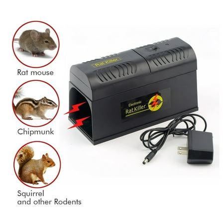 Electronic Mouse Trap Mice Rat Killer Reusable Automatic Rodent Zapper to Control / Repellent (Best Way To Control Rats)