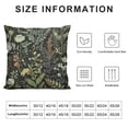 thumbnail image 5 of GOSMITH  Botanical Print Floral Pillow Covers Black Sage Green Spring Vintage Flower Plant Decorative Throw Pillow Cases Outdoor Farmhouse Decor for Sofa Couch Bed White, 5 of 5