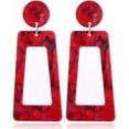 thumbnail image 5 of Acrylic Dangle Earrings for Women Geometric Resin Lightweight Statement Stud Earrings Hoop Fashion Acetate Plate Ear Jewelry, 5 of 6