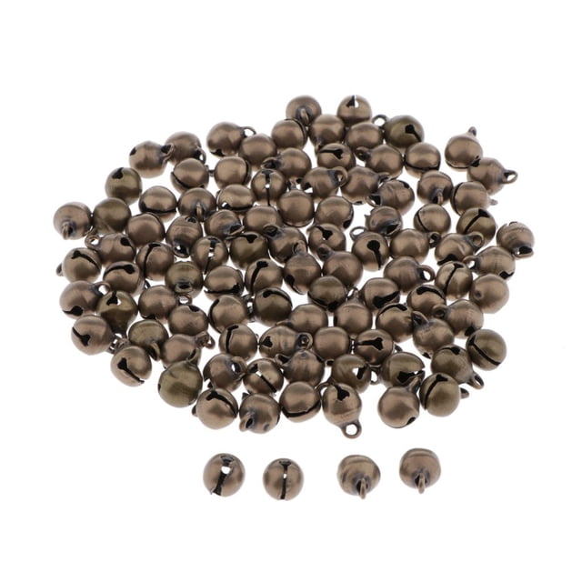 100Pcs Cascabeles para Decoración de Nad y Manualidades Diy, para Bronce 6mm Sunnimix campanita de navidad