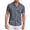 Navy Blue, variant on Mens Textured Print Shirt Short Sleeve Casual Collared Button Up Vacation Resort Summer Wear
