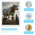 thumbnail image 3 of Diamond Art Kit for Adults, Farm Giant Calves Encounter Diamond Painting for Adults Beginners, 5D DIY Diamond Art Painting Kits, Colorful Diamond Painting Craft for Home Decor 12x16, 3 of 7