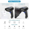 thumbnail image 4 of NETUM Bluetooth Barcode Scanner, Compatible with 2.4G Wireless & Bluetooth Function & Wired Connection, Connect Smart Phone, Tablet, PC, CCD Bar Code Reader Work with Windows, Mac,Android, iOS, 4 of 7