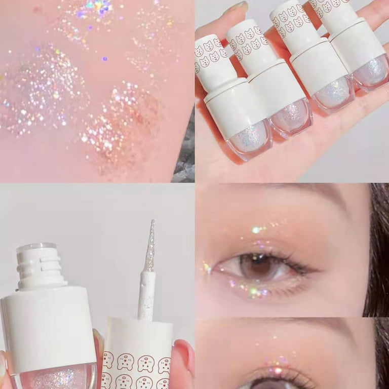 Glitter Liquid Eyeshadow Glitter Eye Makeup Galaxy Liquid Eyeshadow Korean  Makeup, Pigmented, Long Lasting, Quick Drying, Loose Glitter Glue for