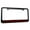 Black w/ Red Script, variant on C7 Corvette License Plate Frame - Black w/ Red Script