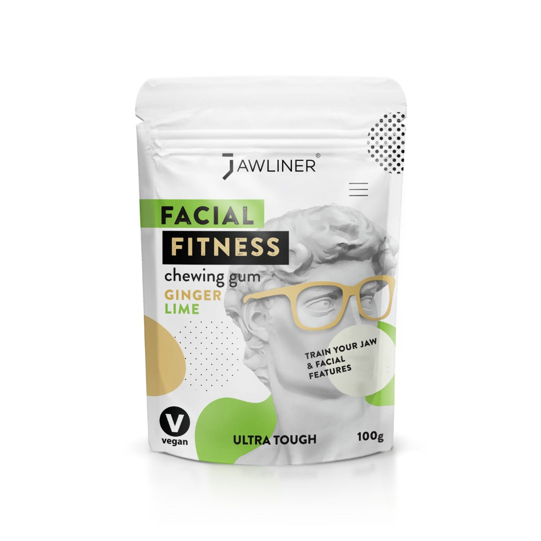 Jawline Exercise Jaw exercise Fitness Chewing Gum (New Flavor) Ginger Lime