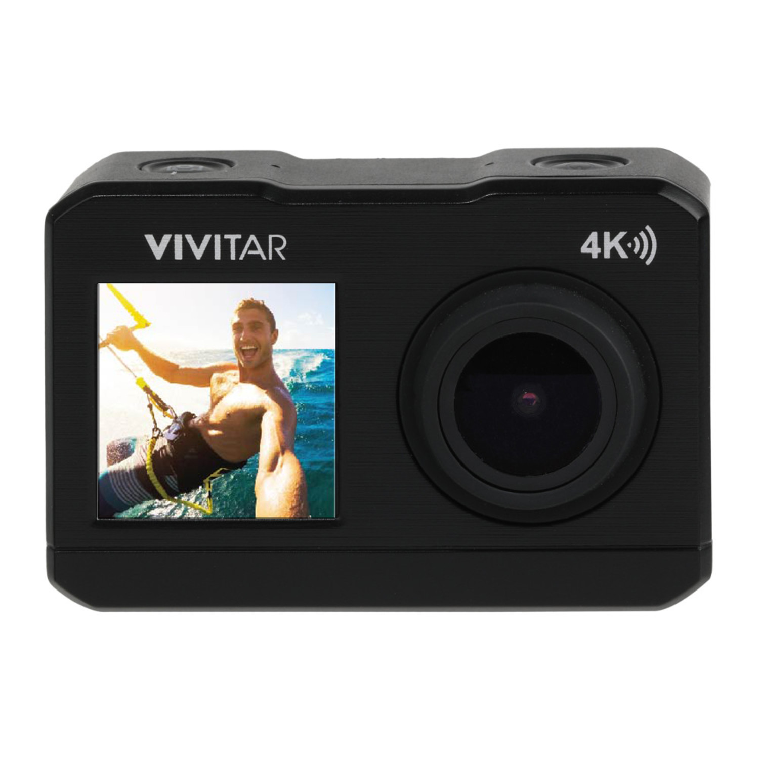 Vivitar 4K Ultra HD Action Camera Kit, Dual Screen with Wifi, Bonus Battery, Includes SD Card, Floating Handle, Tripod, Mounts - image 3 of 15