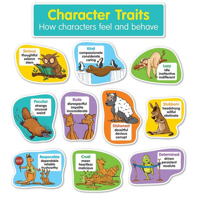 Scholastic Teaching Resources SC-834494 Character Traits Bulletin Board Set