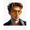 thumbnail image 1 of Lentes Noctunos Para Manejar Hombre Dama color negro mate, 1 of 4