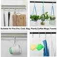 thumbnail image 4 of Uxcell Bedroom S Shape Hooks Plastic Kitchen Hanging Closet Utensils Coat Towel Hanger Light Blue 40pcs, 4 of 6