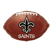18" NEW ORLEANS SAINTS Brown Football Balloon • Party Supplies Decorations Foil Mylar Balloon