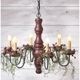 thumbnail image 3 of Irvins Country Tinware Gettysburg Chandelier in Plantation Red, 3 of 3