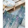 thumbnail image 2 of Pack of 2 Outdoor Pillow Covers, Abstract Spring Green Flowers Plants Oil Painting Waterproof Square Throw Pillowcase Cushion Decorative Pillow Covers for Couch Patio Tent, 18x18 in, 2 of 6