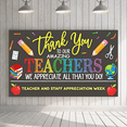 thumbnail image 3 of Colorful Teacher Banner Thank You Pencil Apple Classroom Decoration for School Celebration Teacher Appreciation, 3 of 7