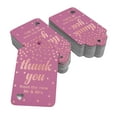 thumbnail image 2 of Inkdotpot Rose Gold Foil Paper Hang Tags ThankYou From The New Wedding Favor Tags 100 Pack, 2 of 6