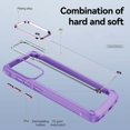 thumbnail image 3 of Feishell Fit for Samsung Galaxy A52 5G Clear Case,Support Wireless Charging,Fall Protection Back PC Transparent TPU Frame Plating Button Lightweight Slim Phone Case,Purple, 3 of 9