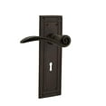 thumbnail image 2 of Nostalgic Warehouse 765078 Mission Plate with Keyhole Non-Handed Swan Lever Privacy, Backset Size: 2.75", Oil-Rubbed Bronze, 2 of 3