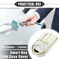 thumbnail image 2 of Ofertas únicas Funda para llavero compatible con Honda Accord CRV Patrón de porcelana de 5 botones TPU Gris Estuche para llavero sin llave, 2 of 7