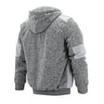 thumbnail image 3 of Boy’s Soft Sherpa Lined Two Tone Quilted Juniors ZipUp Fleece Hoodie Kids Jacket (MSM-40-5 Light Grey, M(10-12) ), 3 of 6