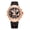 Rose Tone Black, variant on TUCCI Italy COMPLESSO Unisex Silicone Wrist Watch - Rose Tone Black
