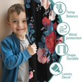 thumbnail image 3 of Blackout Kids Curtains,Pioneer Flower Floral Print Pattern Childrens Insulated Curtains Set Of 2,Bedroom Essentials,Toddler Room Decor 52"x63", 3 of 5