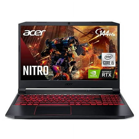 Acer Nitro 5 AN515-55-53E5 Gaming | Intel Core i5-10300H | NVIDIA GeForce RTX 3050 GPU | 15.6" FHD 144Hz IPS Display | 8GB DDR4 | 256GB NVMe SSD | Intel Wi-Fi 6 | Backlit Keyboard