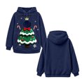 thumbnail image 7 of Christmas Santa Reindeer Pet Pouch Hoodie, Drop Shoulder Carrier Sweatshirt with Side Zip for Festive Xmas Holiday Wear, 7 of 7